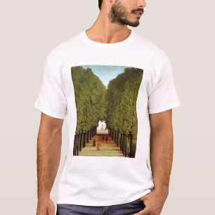 Alleyway in the Park of Saint-Cloud, 1908 (olie op T-shirt