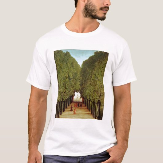 Alleyway in the Park of Saint-Cloud, 1908 (olie op T-shirt (Voorkant)
