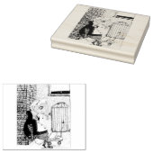 Alleyway 🐀 rubberstempel (Gestempeld)
