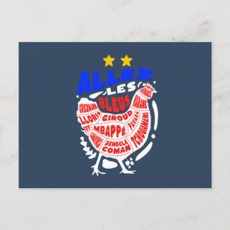 Allez la France Briefkaart