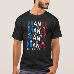 Allez Les Bleus France Soccer Flag Football Boys F T-shirt