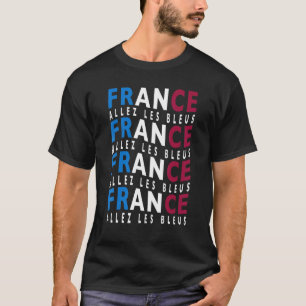 Allez Les Bleus France Soccer Flag Football Boys F T-shirt