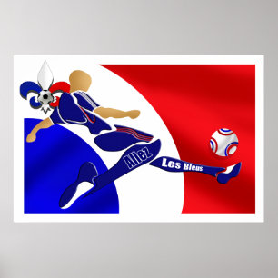 Allez Les Bleus Frans Football Volleygiften Poster