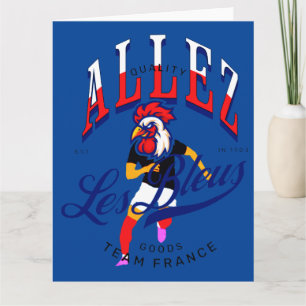 Allez les bleus kaart