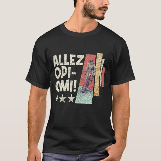 Allez Opi Omi Bike Gezegden T-shirt (Voorkant)