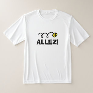 Allez! Wit vochtig wicking tennis t shirt