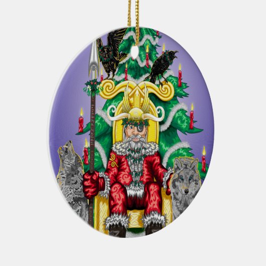 AllFather Yuletide Keramisch Ornament (Rechts)