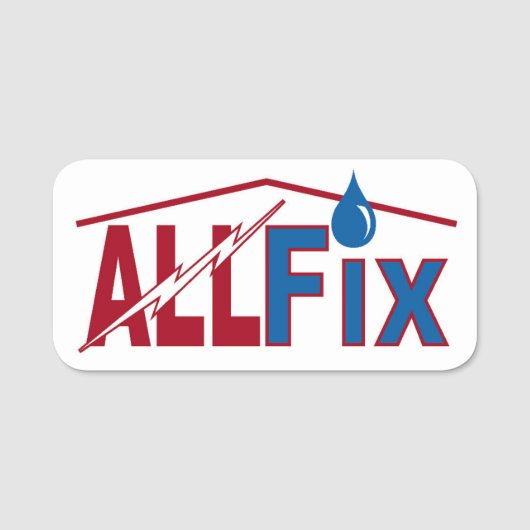 AllFix Magnetisch Logo Label Naamplaatje (Voorkant)