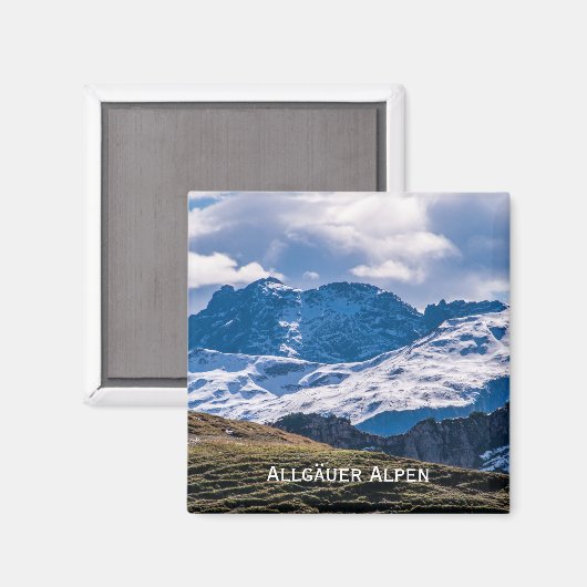 Allgäuer Alpen Magnet (Voorkant / Achterkant)