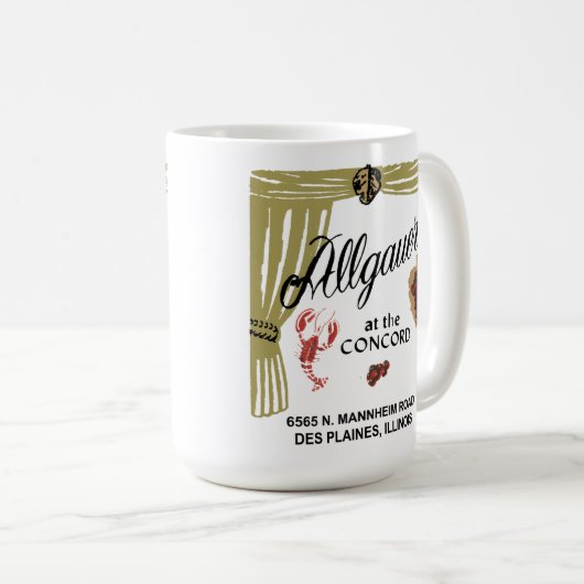 Allgauer is in de Concord, Des Plaines, IL Koffiemok (Voorkant rechts)