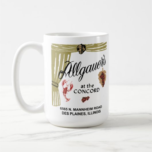 Allgauer is in de Concord, Des Plaines, IL Koffiemok (Links)