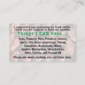 Allgeenkaart 1 visitekaartje (Achterkant)