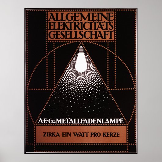 Allgemeine Elektrizitats Gesellschaft AEG Poster (Voorkant)