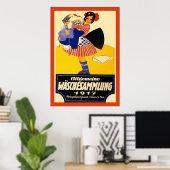 Allgemeine Wäschesammlung Poster (Thuiskantoor)