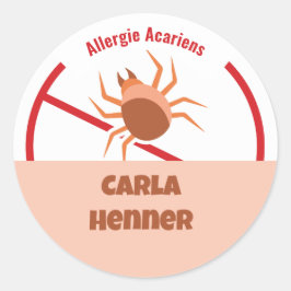 Allgie Acariens Classic Round Sticker