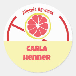 Allgie Agrumes Classic Round Sticker