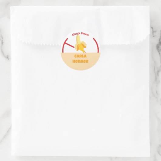 Allgie Banane Classic Round Sticker (Tas)