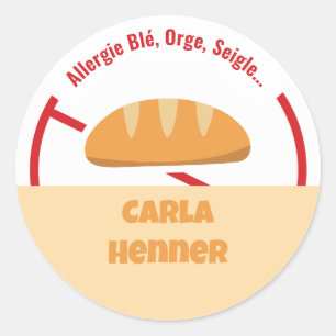 Allgie Blé Orge Seigle... Klassieke ronde Sticker
