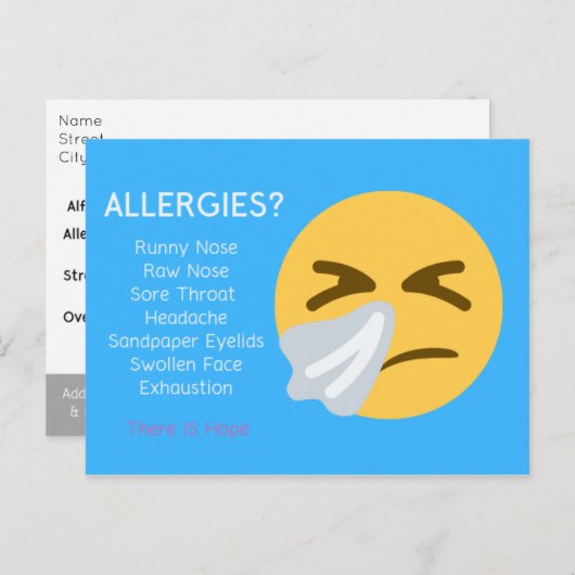 Allgies Shaklee Briefkaart (Voorkant / Achterkant)
