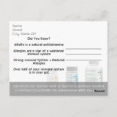 Allgies Shaklee Briefkaart (Achterkant)