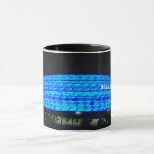 Allianz Arena 's nachts in München Mok (Midden)