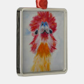 Allie Alpaca Metalen Ornament (Rechts)
