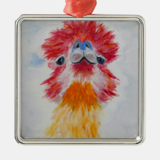 Allie Alpaca Metalen Ornament