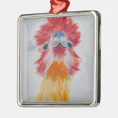 Allie Alpaca Metalen Ornament (Links)