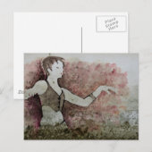 Allie Cat Grunge Tribal Belly Dancer Briefkaart (Voorkant / Achterkant)