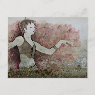 Allie Cat Grunge Tribal Belly Dancer Briefkaart