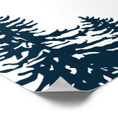 ALLIE Kleurrijke Mountain Ski Bachelorette Welkom Poster (Hoek)