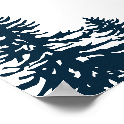 ALLIE Kleurrijke Mountain Ski Bachelorette Welkom Poster (Hoek)