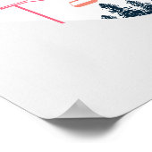 ALLIE Kleurrijke Mountain Ski Bachelorette Welkom Poster (Hoek)