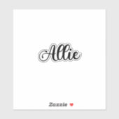 Allie Name - Handgeschreven kalligrafie Sticker (Vel)