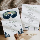 ALLIE Sage Snowboarding Mountain Ski Bachelorette Kaart