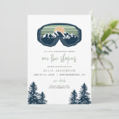 ALLIE Sage Snowboarding Mountain Ski Bachelorette Kaart (Staand voorkant)