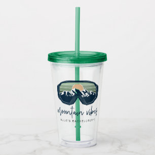 ALLIE Ski Sneeuwbril Berg Vibes Acryl Drinkbeker