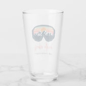 ALLIE Ski Sneeuwbril Mountain Bruid Vibes Glas (Achterkant)