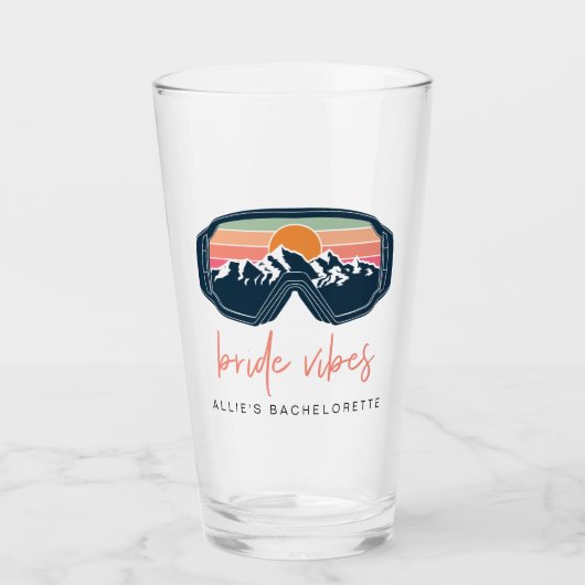 ALLIE Ski Sneeuwbril Mountain Bruid Vibes Glas (Voorkant)