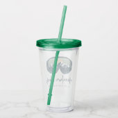 ALLIE Ski Sneeuwbril Mountain Vibes Acryl Drinkbeker (Achterkant)