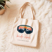 ALLIE Ski Sneeuwschoenboarden Bruid Vibes Bachelor Tote Bag