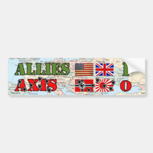 Allie versus Axis Bumpersticker uit de Tweede Were