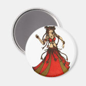Alliecat Tribal belly Dancer Magneet (Voorkant / Achterkant)
