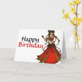 Alliecat Tribale buikdanser Kaart (Gele Bloem)