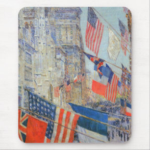 Allies Day, May 1917 door Childe Hassam, Vintage A Muismat