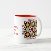 Allietare-Mok Tweekleurige Koffiemok (Voorkant rechts)