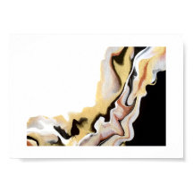 Alligare Gouden Abstracte Acryl Vloeibare Kunst