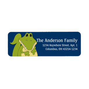 Alligator1 Animal Return Address Labels