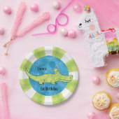  Alligator 1st Birthday Paper Bord (Feest)