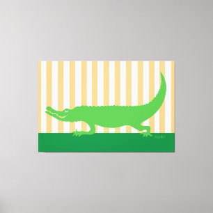 Alligator 40x60 Canvas Art Afdruk